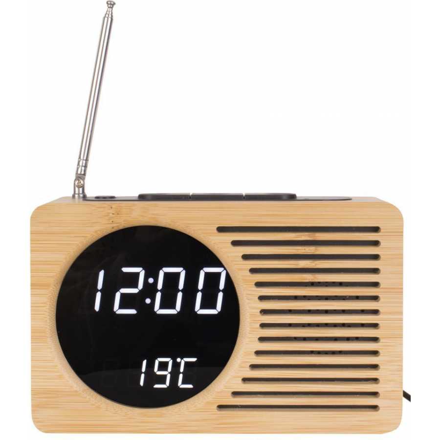 Karlsson Retro Radio Led Alarm Table Clock